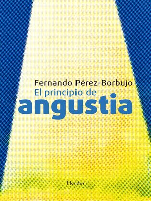 cover image of El principio de angustia